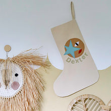 Load image into Gallery viewer, Christmas Stocking with Felt Face