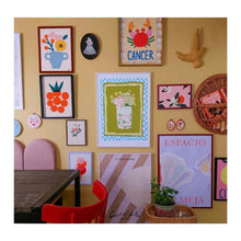 Load image into Gallery viewer, Blue Checkers Fine Art Print