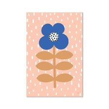 Load image into Gallery viewer, Blue Flower in the Rain Fine Art Print