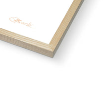 Load image into Gallery viewer, Love+Peace Blush Pink Framed Print.