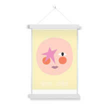 Load image into Gallery viewer, Star Child Mellow Yellow - Fine Art Print with Hanger