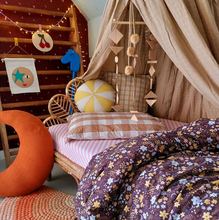 Load image into Gallery viewer, Felt Shapes Hanger - 3 strand wooden bar hanging