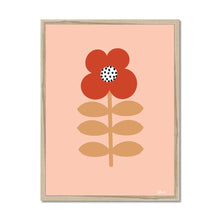 Load image into Gallery viewer, Red Stem Flower Framed Print