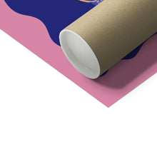 Load image into Gallery viewer, Face Vase - cobalt blue Fine Art Print