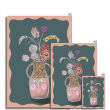 Load image into Gallery viewer, Face Vase - muted tones Fine Art Print