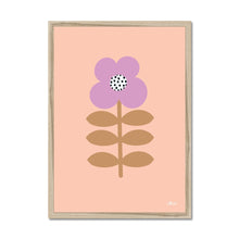 Load image into Gallery viewer, Flower Stem Lilac Framed Print.