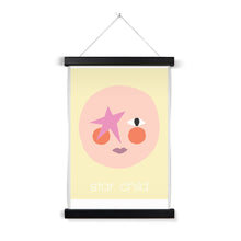 Load image into Gallery viewer, Star Child Mellow Yellow - Fine Art Print with Hanger