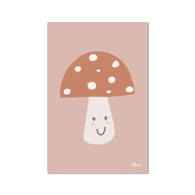 Load image into Gallery viewer, Happy Toadstool - Muted Colours Fine Art Print.