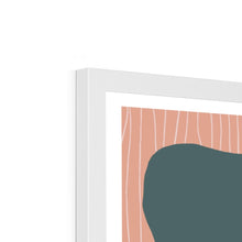 Load image into Gallery viewer, Face Vase - muted tones Framed Print