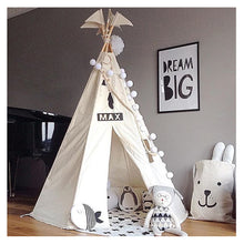 Load image into Gallery viewer, The BIG Moozle Teepee in Ecru unbleached cotton canvas.
