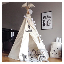 Load image into Gallery viewer, The BIG Moozle Teepee in Ecru unbleached cotton canvas.