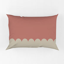 Load image into Gallery viewer, Scallop Pillowcase Geranium Pink