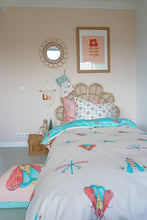 Load image into Gallery viewer, 5 Piece Duvet Set - Organic Cotton Bedding Folk Art Design