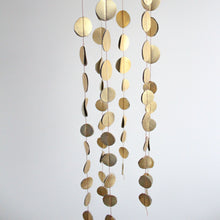 Load image into Gallery viewer, Disco Mobile - vegan leather gold disc hanging