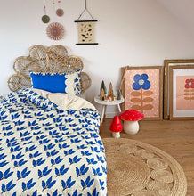 Load image into Gallery viewer, Bedding Duvet Covers - Blue Leaves Duvet Set | Moozle