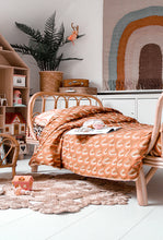 Load image into Gallery viewer, Moozle bedding set Swans and Rainbows organic cotton childrens duvet set