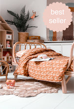 Load image into Gallery viewer, 5 Piece Reversible Duvet Set - Swans and Rainbows Design SOLD OUT