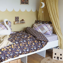 Load image into Gallery viewer, NIGHT GARDEN Bedding Bundle: Organic Cotton Duvet Set with Fitted Sheet