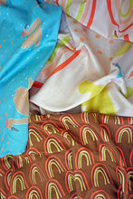 Load image into Gallery viewer, Moozle bedding set Swans and Rainbows organic cotton childrens duvet set