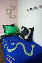 Load image into Gallery viewer, Moozle bedding set Snakes n Ladders organic cotton childrens duvet set