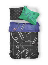 Load image into Gallery viewer, Moozle bedding set Snakes n Ladders organic cotton childrens duvet set