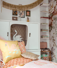 Load image into Gallery viewer, Cushion - Swans+Rainbows - Version 1