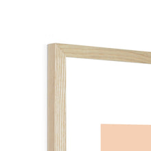 Load image into Gallery viewer, Love+Peace Blush Pink Framed Print.