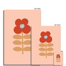 Load image into Gallery viewer, Red Stem Flower Fine Art Print