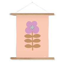 Load image into Gallery viewer, Flower Stem Lilac Fine Art Print with Hanger.
