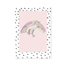 Load image into Gallery viewer, Unicorn and Rainbow Fine Art Print