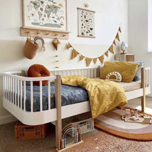 Load image into Gallery viewer, MoozleHome FERNS Bedding Bundle, organic cotton duvet cover set with fitted sheet and pillowcases, fern botanical print design for adults and kids.