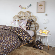 Load image into Gallery viewer, NIGHT GARDEN Bedding Bundle: Organic Cotton Duvet Set with Fitted Sheet