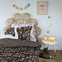 Load image into Gallery viewer, NIGHT GARDEN Bedding Bundle: Organic Cotton Duvet Set with Fitted Sheet