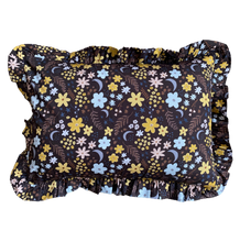 Load image into Gallery viewer, Ruffle Edged Pillowcase Night Garden