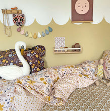 Load image into Gallery viewer, Ruffle Edged Pillowcase Night Garden