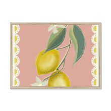 Load image into Gallery viewer, Pink Lemons Framed Print
