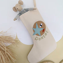 Load image into Gallery viewer, Christmas Stocking with Felt Face
