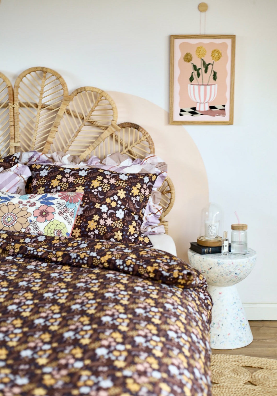 Night Garden Double Bed size Duvet cover and 2 pillowcases
