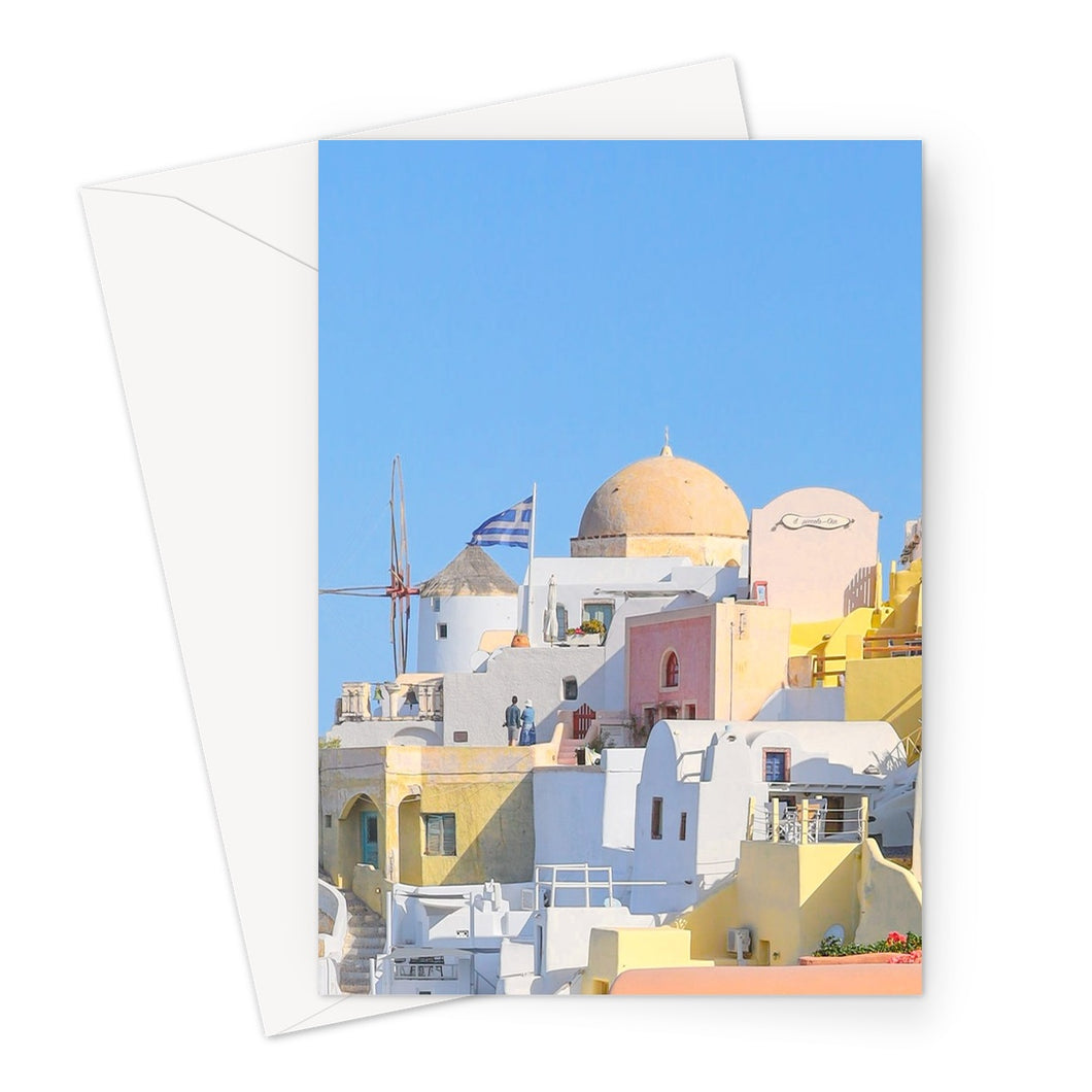 Pastel Town Greeting Card