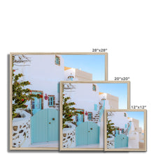 Load image into Gallery viewer, Blue Gate Santorini Framed Print
