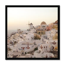 Load image into Gallery viewer, Oia Sundown Framed Print
