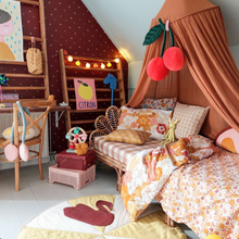 Load image into Gallery viewer, Duvet Cover - 1977 + Flower Garland Placement Print
