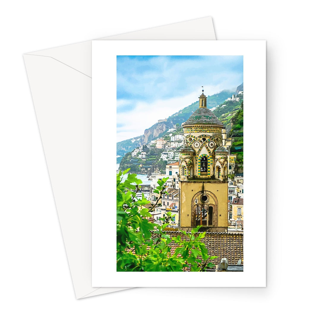 Amalfi Church Tower Greeting Card