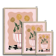 Load image into Gallery viewer, Three Dahlias Framed Print
