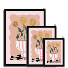 Load image into Gallery viewer, Three Dahlias Framed Print
