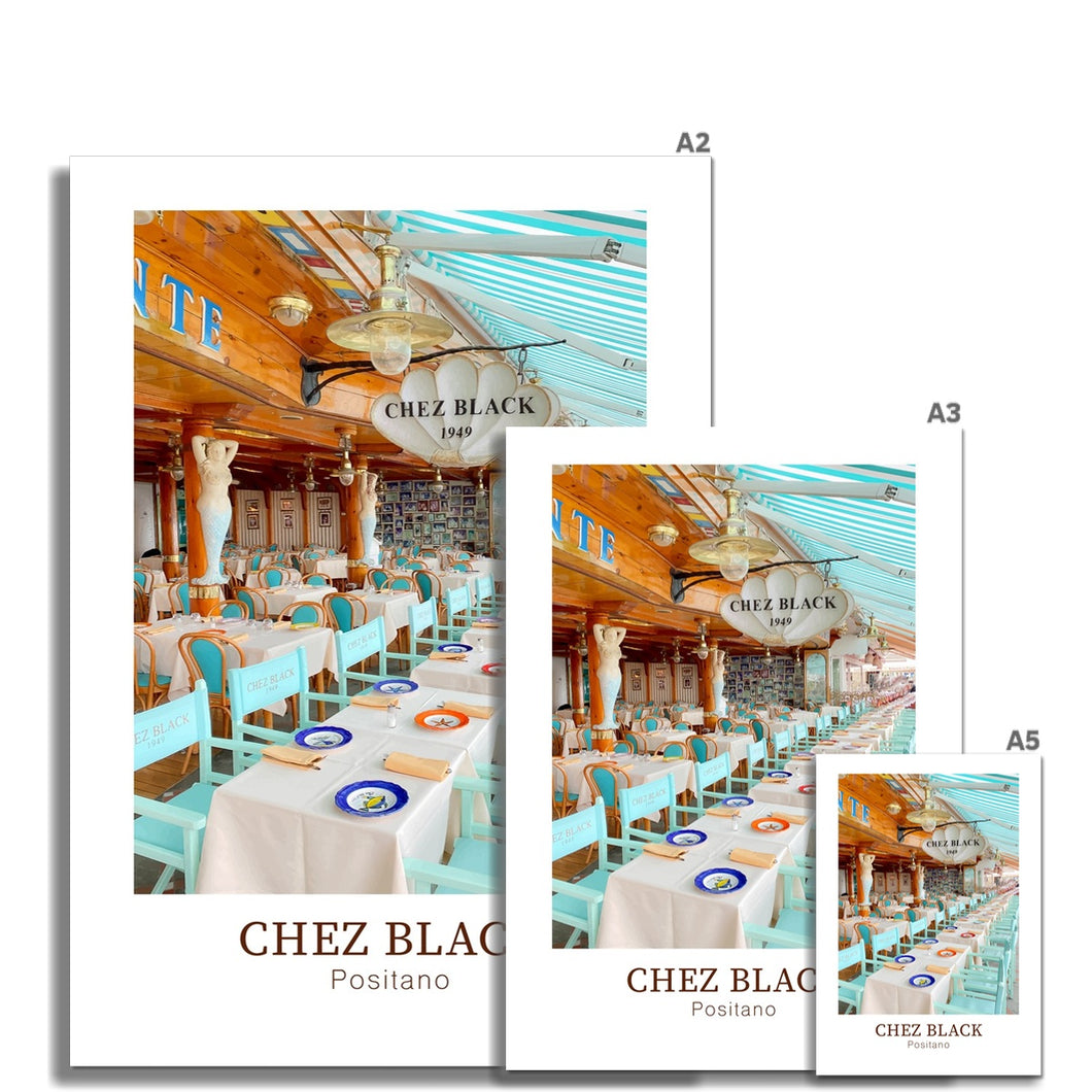 Chez Black - Positano Photo Art Print