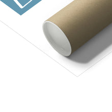 Load image into Gallery viewer, Love+Peace Soft Blue Fine Art Print
