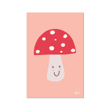 Load image into Gallery viewer, Happy Toadstool - Bright Fine Art Print.
