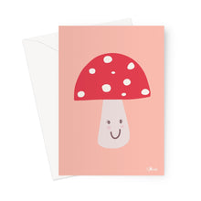 Load image into Gallery viewer, Happy Toadstool - Bright Greeting Card
