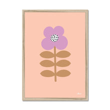 Load image into Gallery viewer, Flower Stem Lilac Framed Print.
